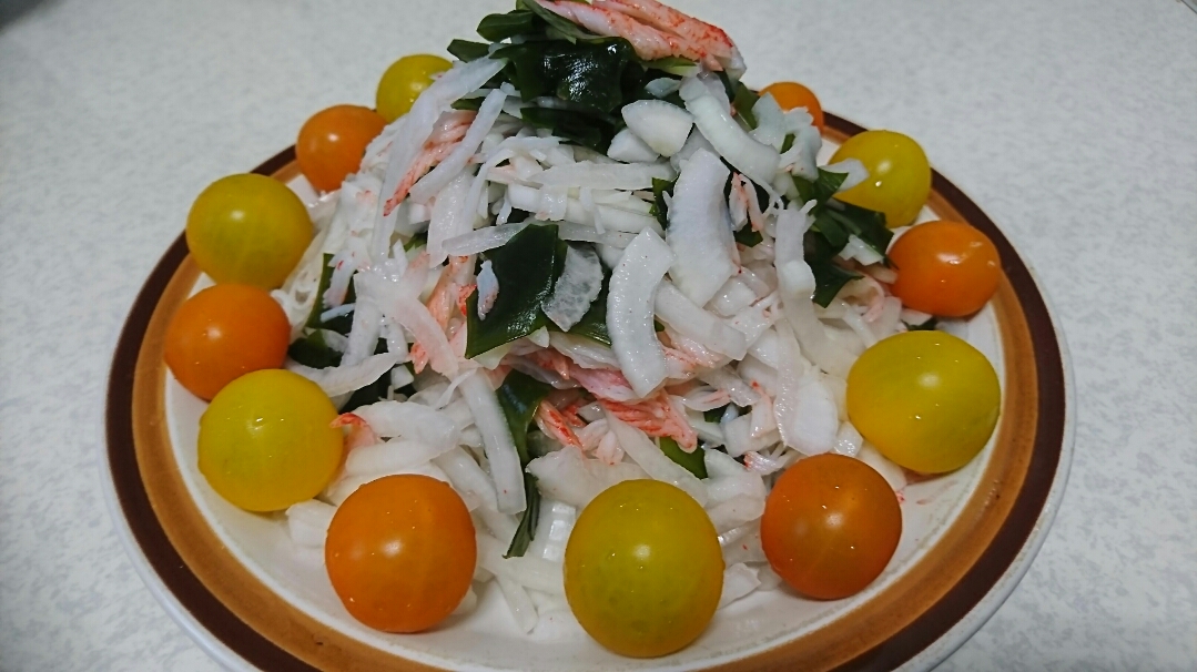 新玉ねぎのサラダ